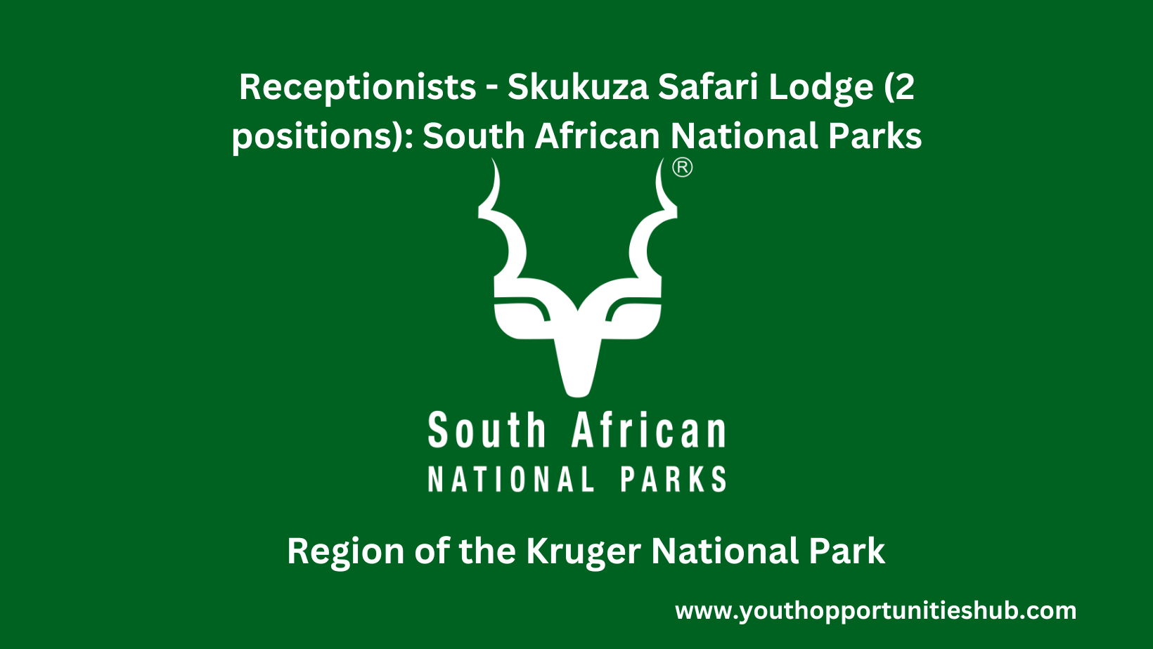 Receptionists - Skukuza Safari Lodge (2 positions): South African ...