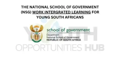 The National School of Government (NSG) Work Intergrated Learning for Young South Africans