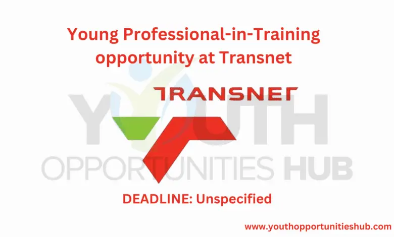 Young Professional-in-Training opportunity at Transnet