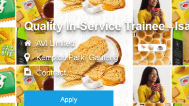 AVI, National Brands Limited (NBL) Quality In-Service Trainee Programme