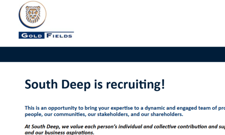 South Deep Gold Mine Learner Miner Learnership programme