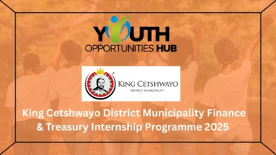 King Cetshwayo District Municipality Finance & Treasury Internship Programme 2025