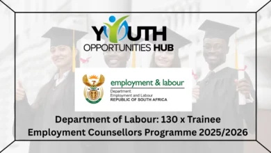 Department of Labour: 130 x Trainee Employment Counsellors Programme 2025/2026