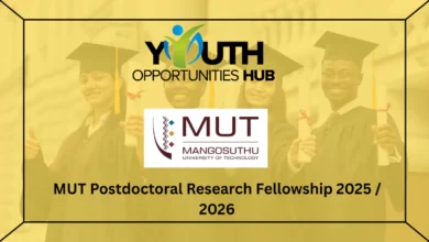 MUT Postdoctoral Research Fellowship 2025 / 2026