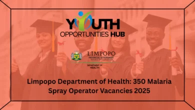 Limpopo Department of Health: 350 Malaria Spray Operator Vacancies 2025
