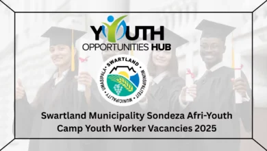 Swartland Municipality Sondeza Afri-Youth Camp Youth Worker Vacancies 2025