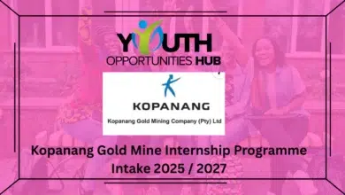 Kopanang Gold Mine Internship Programme Intake 2025 / 2027