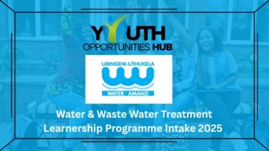 Water & Waste Water Treatment Learnership Programme Intake 2025