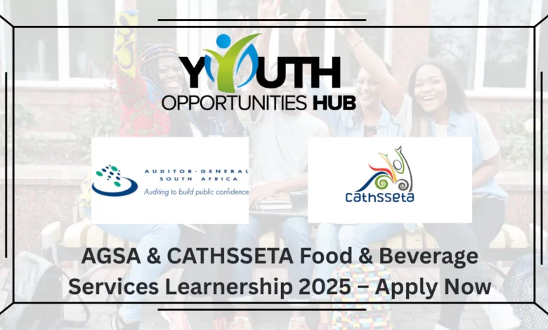 AGSA & CATHSSETA Food & Beverage Services Learnership 2025 – Apply Now