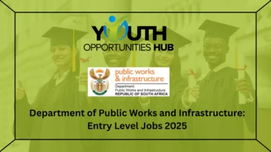 Department of Public Works and Infrastructure: Entry Level Jobs 2025