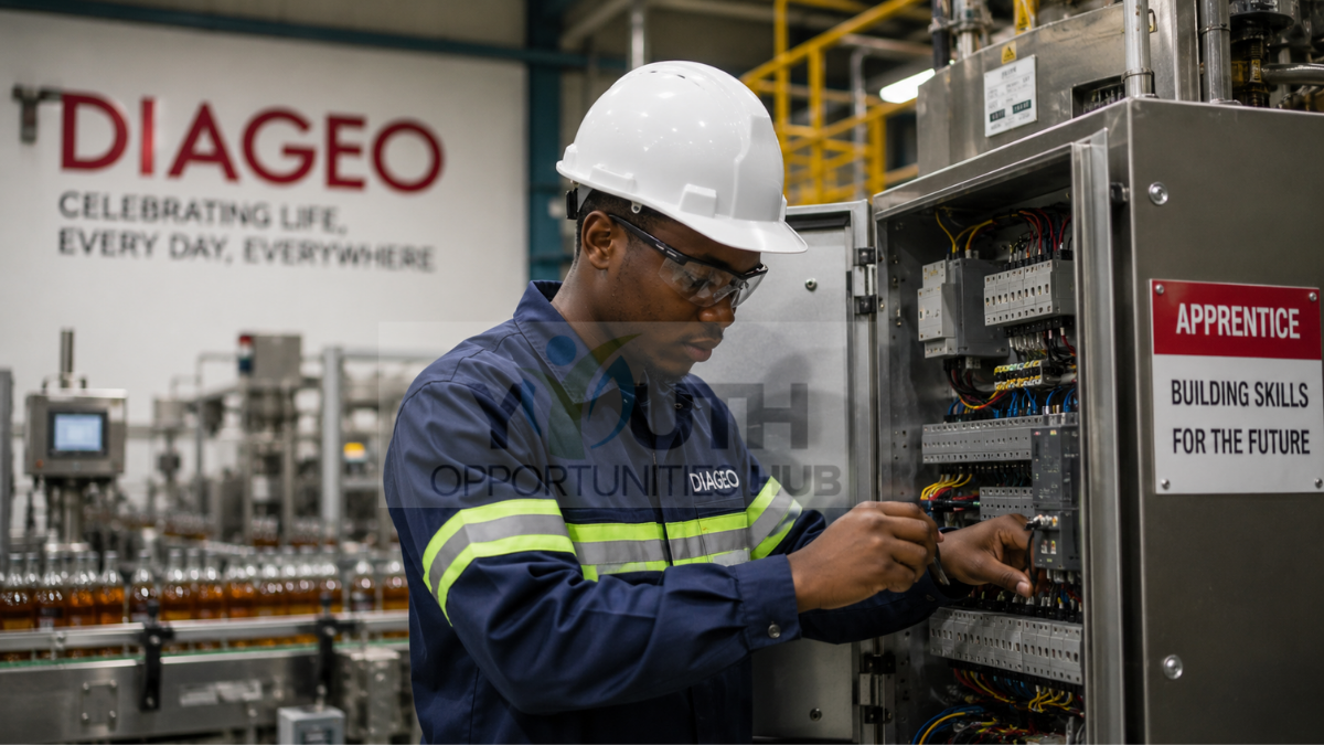 Diageo South Africa Apprentice Programme 2026 for Electrical Engineering Graduates and Students