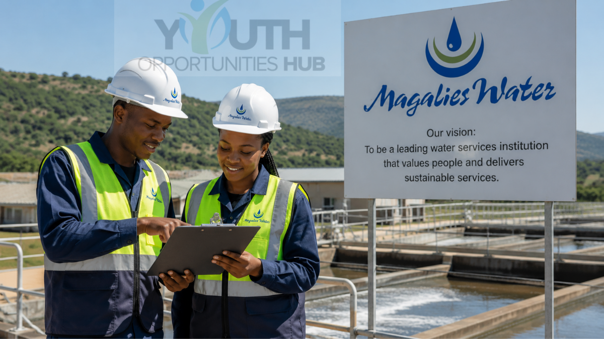 Magalies Water Internship Programme 2026 to 2028 for South African Graduates