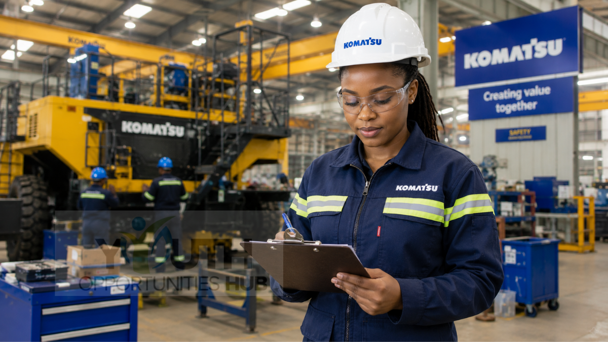 Komatsu Production Management Internship 2026 for South African Graduates