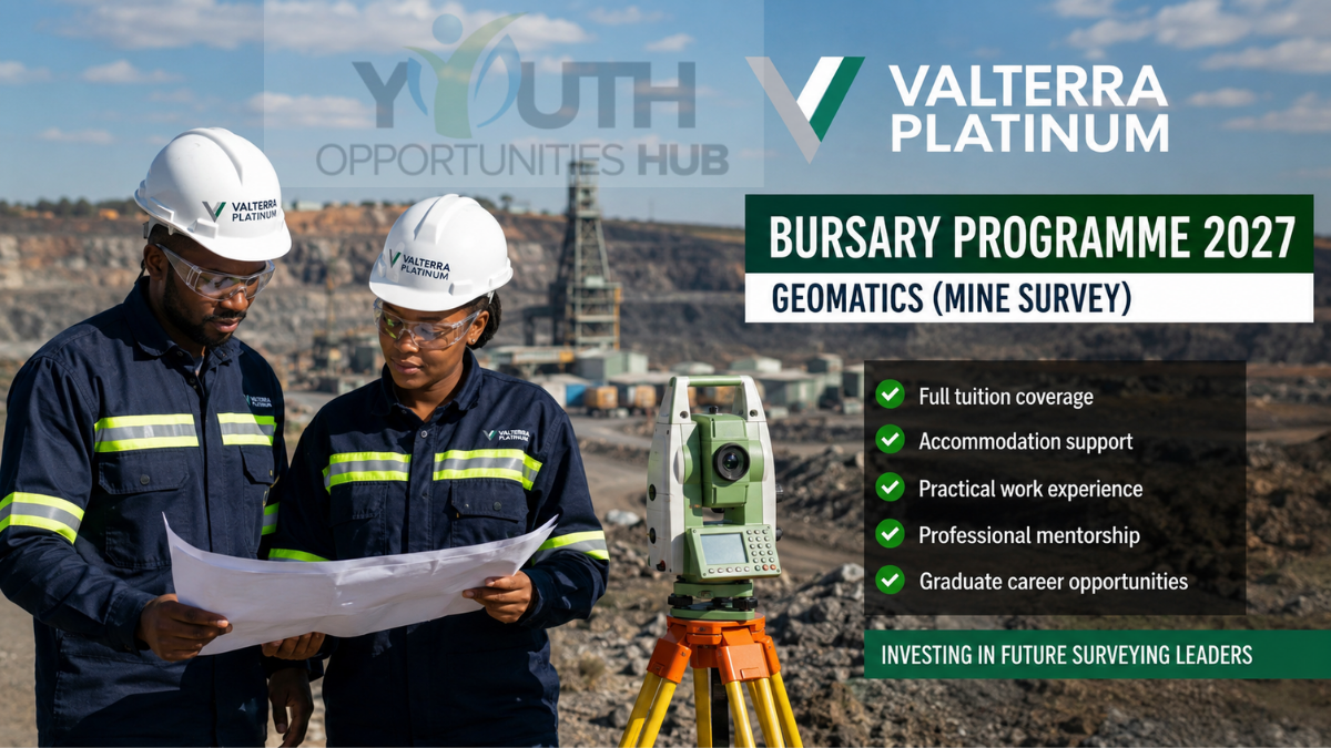 Valterra Platinum Geomatics Mine Survey Bursary Programme 2027