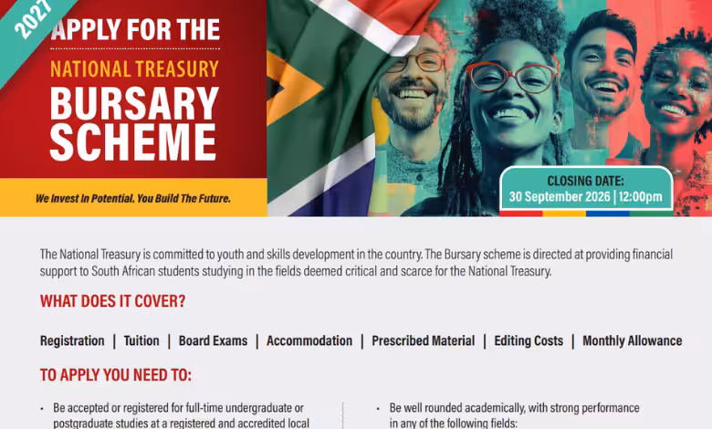 National Treasury Bursary 2027