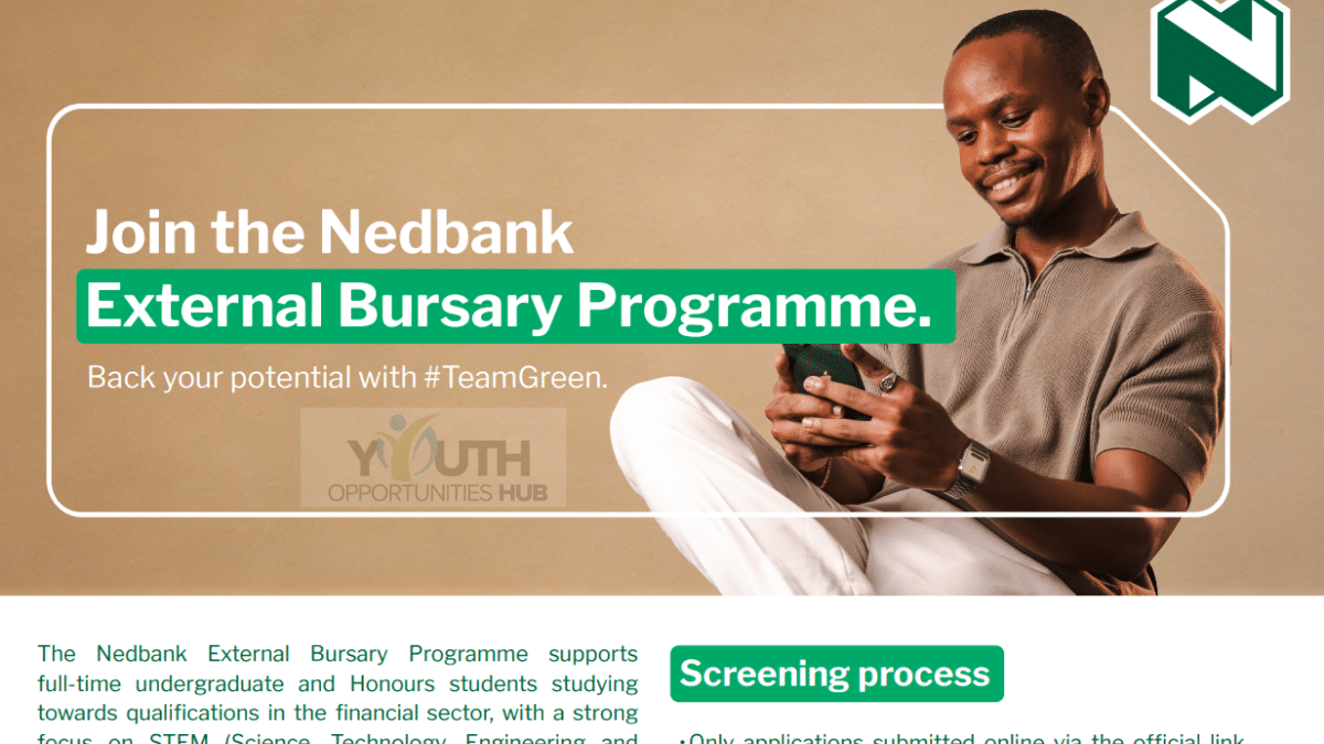 Nedbank Bursary 2027 Application (Apply Before 31 August)