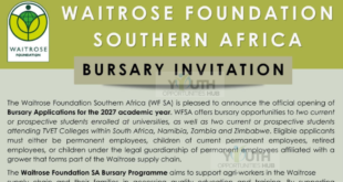 Waitrose Foundation Bursary 2027