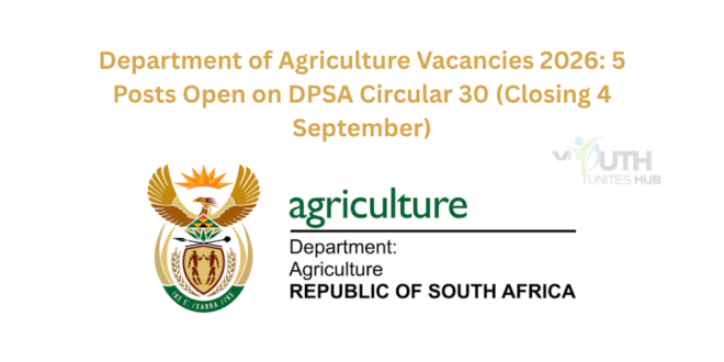 Department of Agriculture Vacancies 2026
