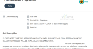 FNB Graduate Programme 2027: Requirements, Application Process and Closing Date