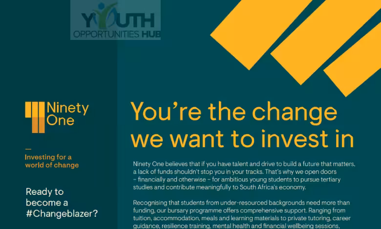 Ninety One Changeblazers Bursary 2027: Fully Funded Opportunity for South African Students