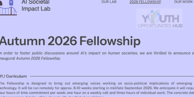 AI Societal Impact Lab Autumn 2026 Fellowship