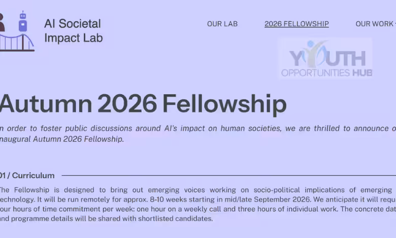 AI Societal Impact Lab Autumn 2026 Fellowship