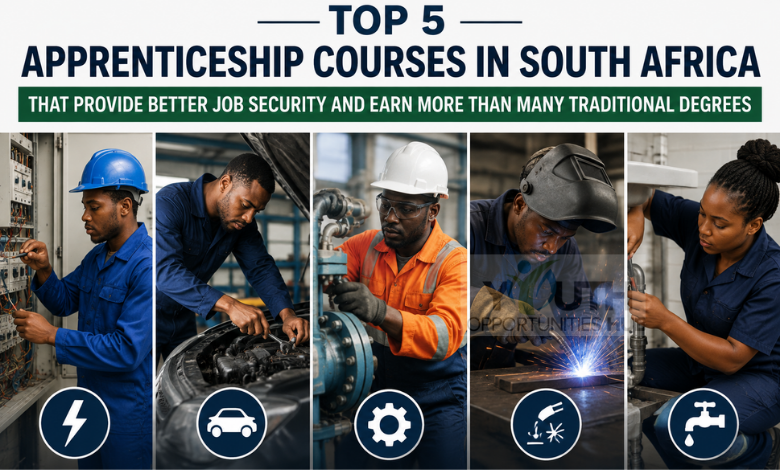 Top 5 Apprenticeship Courses in South Africa That Provide Better Job Security and Earn More Than Many Traditional Degrees
