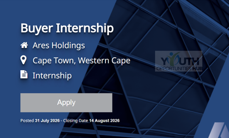Ares Holdings Buyer Internship: Closing Date 14 August 2026