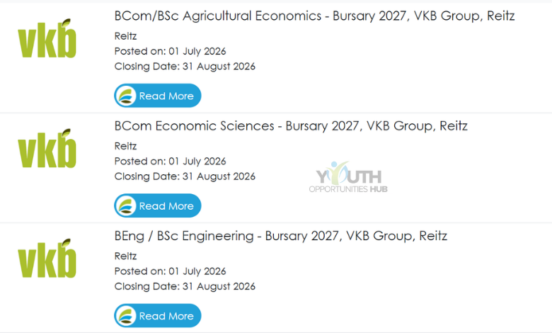 VKB Group Bursaries 2027