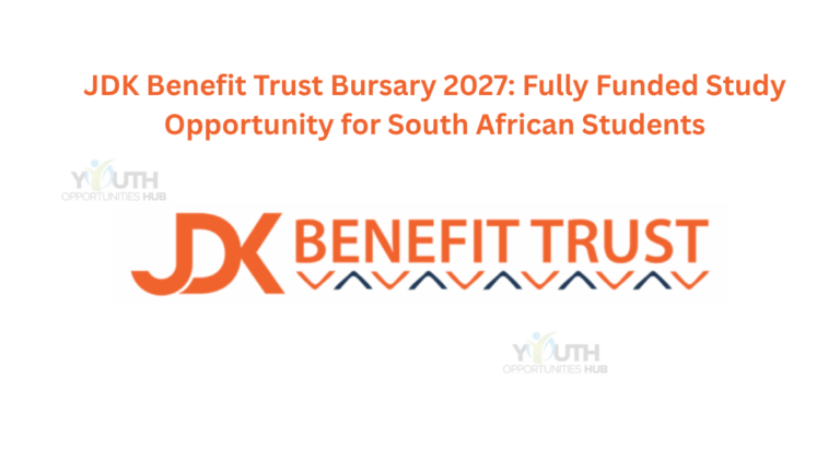 JDK Benefit Trust Bursary 2027: Fully Funded Study Opportunity for South African Students
