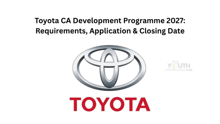 Toyota CA Development Programme 2027: 2-Year Chartered Accountant Opportunity in South Africa