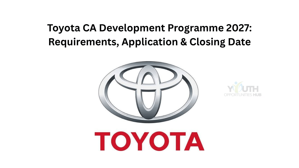 Toyota CA Development Programme 2027: 2-Year Chartered Accountant Opportunity in South Africa
